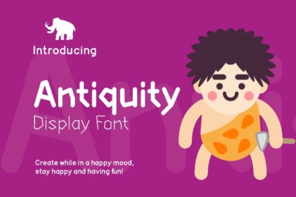 Antiquity Font for Web Design: A Playful Display Typeface