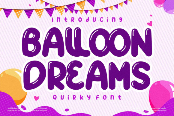Ballon Dreams Font for Web Design