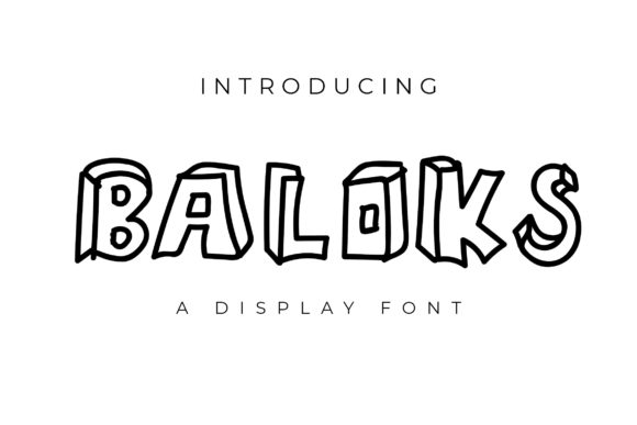 Baloks: A Whimsical Display Font for Creative Projects