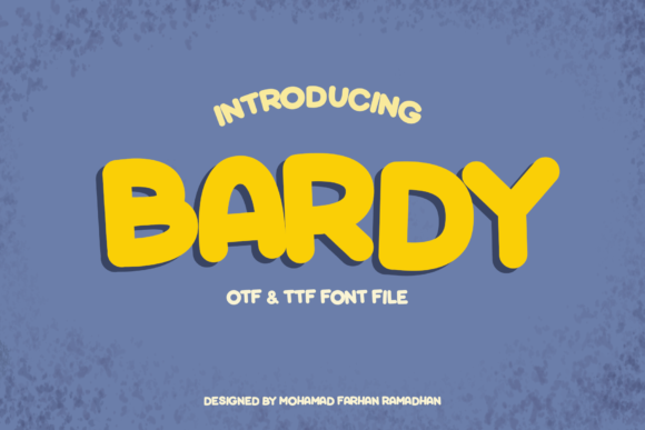 Bardy Font for Web Design and Brand Identity
