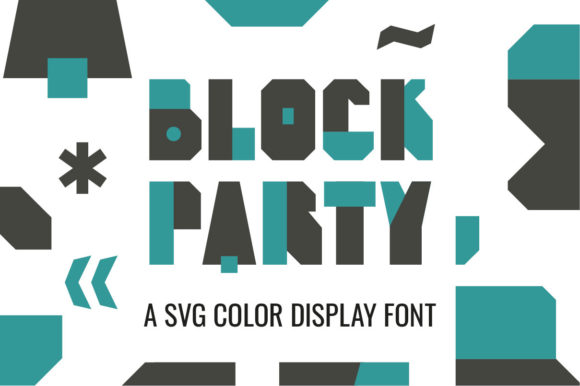 Block Party: A Bold Display Font for Editorial Design