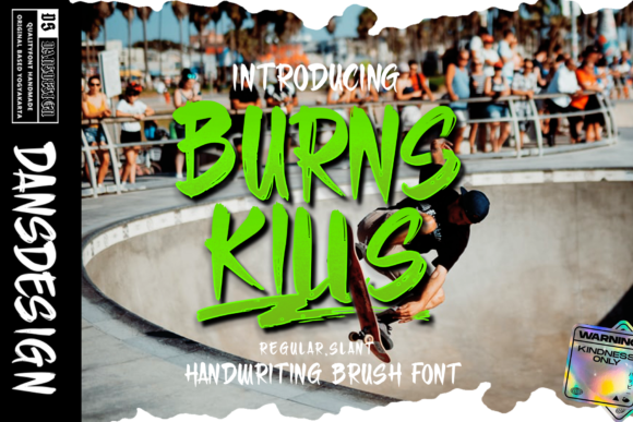 Burn Kills Display Font Review