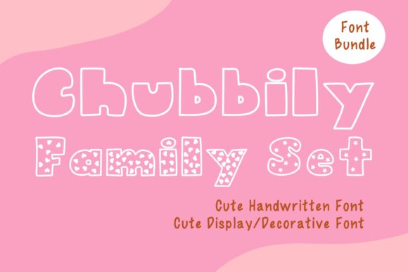 Chubbily Family Set Font for Handmade Creations