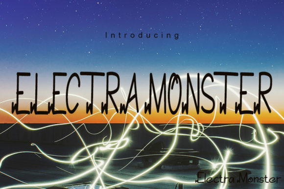 Electramonster: A Bold Display Font for Editorial Design