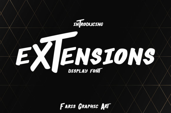 Extensions: A Bold Display Font for Modern Branding