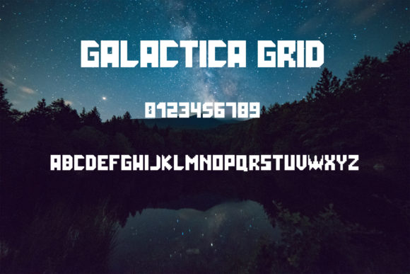 Galactica Grid: A Bold Display Font for Digital Creativity