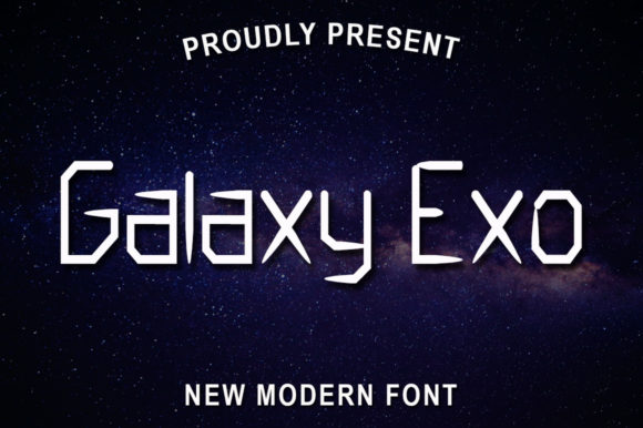 Galaxy Exo: A Futuristic Display Font for Bold Branding