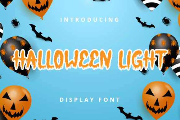 Halloween Light Font for Editorial Design