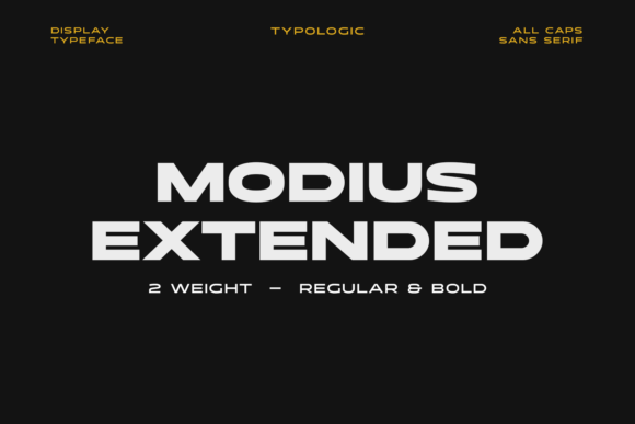 Modius Extended: A Modern Display Font for Digital Marketing