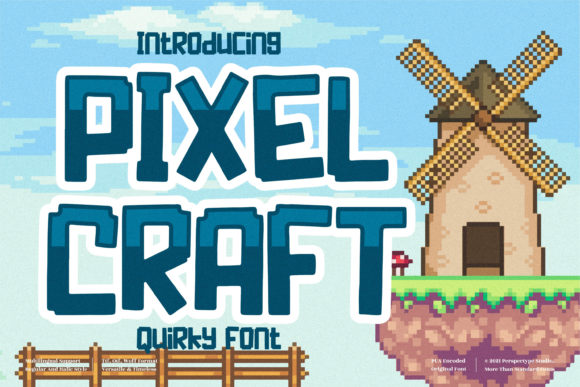 Pixel Craft: A Playful Display Font for Creative Branding