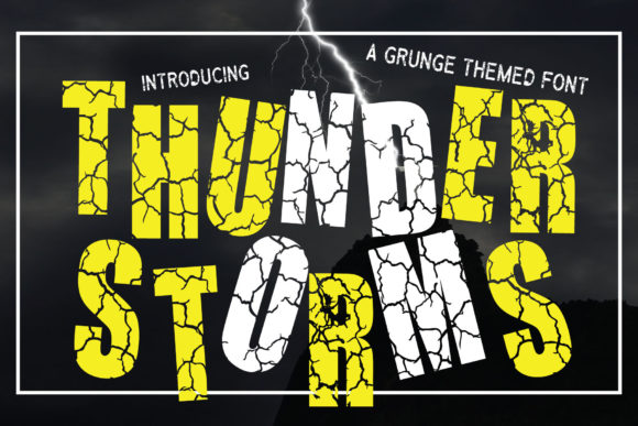 Thunderstorms Font for Branding That Speaks Volumes