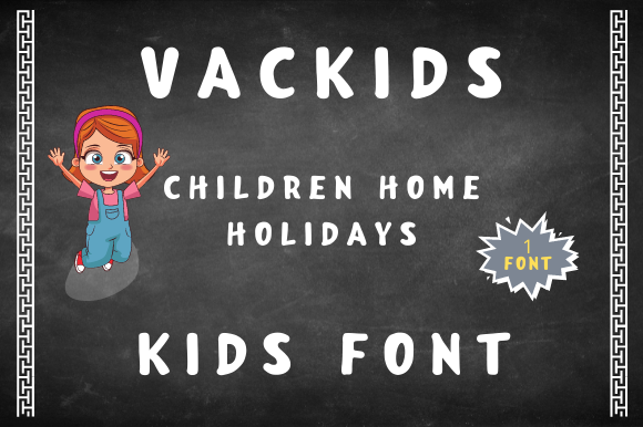 Vackids: A Bold Display Font for Creative Branding